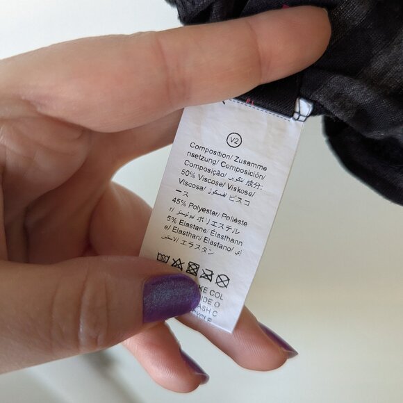 ROMWE Black and Gray Striped Cropped Tank Top Size Large (8/10) - Picture 6 of 6